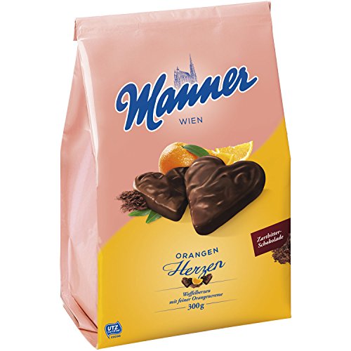Manner Orangen Herzen 300g Manner Orangen Herzen 300g von manner