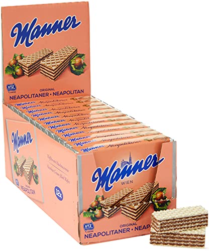 Manner Original Neapolitaner Wafers 75 g (Pack of 12) von manner