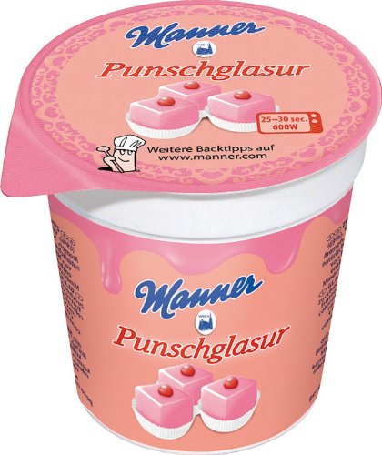 Manner Punsch-Glasur 200g, 5er Pack (5 x 200 g) von manner