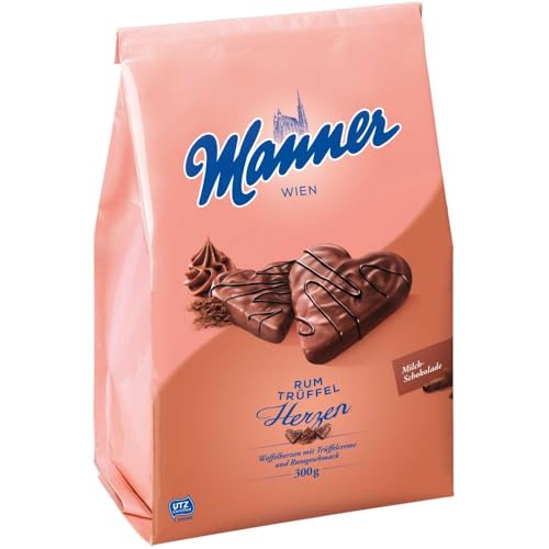 Manner Rum Trüffel Herzen 300g Manner Rum Trüffel Herzen 300g von manner