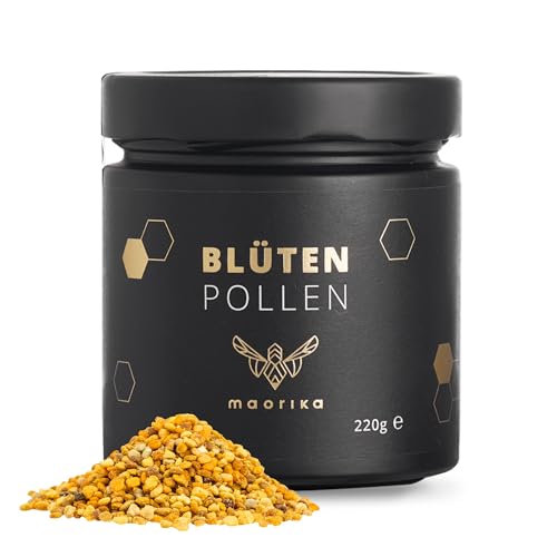 maorika - Blütenpollen, roh & naturrein im 220g Glas - Bienen-Pollen - Hell, mild und nährstoffhaltig maorika - Blütenpollen, roh & naturrein im 220g Glas - Bienen-Pollen - Hell, mild und nährstoffhaltig von maorika
