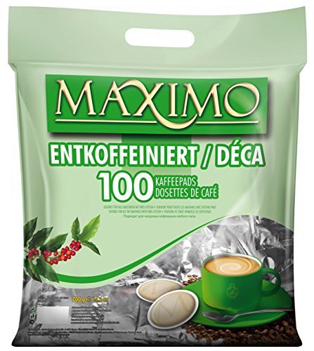 MAXIMO Kaffeepads Entkoffeiniert 100 Pads von maximo