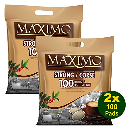 MAXIMO Strong Kaffeepads 2x 100 Pads (1400g) - Kräftig, Intensiv von maximo