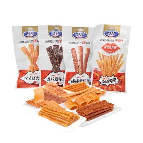 101g*4 vegetarisches Rindfleisch, vegetarische Hähnchensehne, würzige Scheiben, würzige Snacks, vegetarisches Fleisch, Gluten,Latiao 101g*4 vegetarisches Rindfleisch, vegetarische Hähnchensehne, würzige Scheiben, würzige Snacks, vegetarisches Fleisch, Gluten,Latiao von McKona