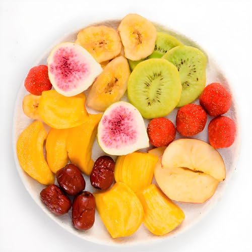McKona 250g getrocknete Früchte, gefriergetrocknete Früchte, getrocknete Erdbeeren, Snack-Geschenkpaket, Snack-Kombination probierset trockenobst von McKona