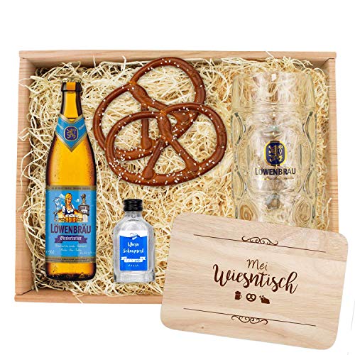 Bavariashop Oktoberfest-Box "Löwenbräu 2", Zünftige Geschenkidee für jeden Anlass aus Bayern von Bavariashop