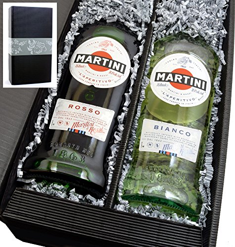 Martini Rosso und Mertini Bianco 14,4% 2x0,75l Set in Geschenkkarton von "meinglas24" von meinglas24