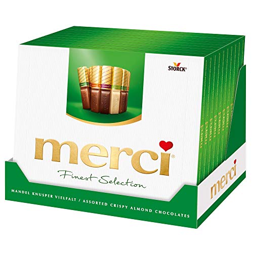 merci Finest Selection Mandel Knusper Vielfalt (10 x 250g) / Schokoladen-Spezialitäten von merci Finest Selection