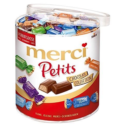 merci Petits Chocolate Collection Dose (8 x 1kg) / Feine Pralinen in 7 Sorten von merci Petits