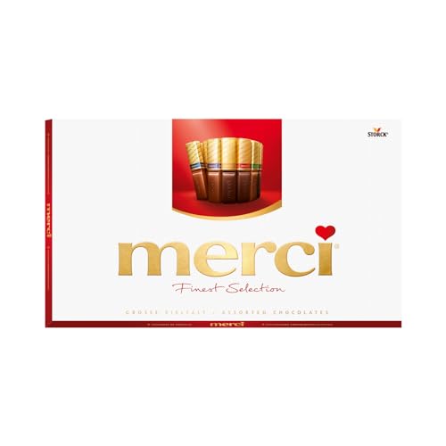 merci Finest Selection Große Vielfalt – 1 x 400g – Gefüllte und nicht gefüllte Schokoladen-Spezialitäten von merci