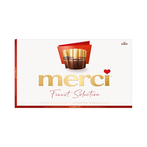 merci Finest Selection Große Vielfalt – 1 x 400g – Gefüllte und nicht gefüllte Schokoladen-Spezialitäten merci Finest Selection Große Vielfalt – 1 x 400g – Gefüllte und nicht gefüllte Schokoladen-Spezialitäten von merci