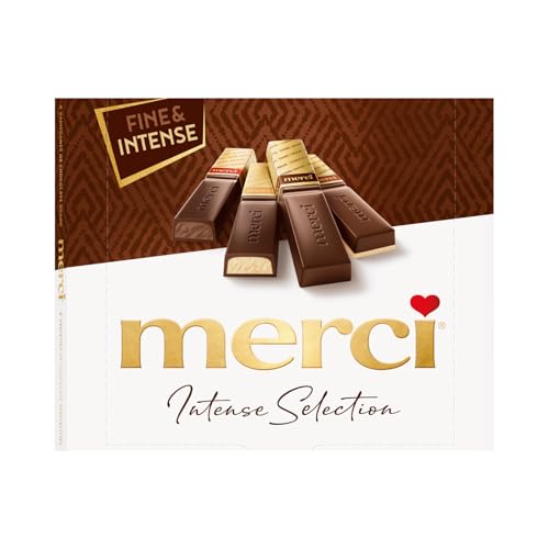 merci Finest Selection Herbe Vielfalt – 1 x 250g – Gefüllte und nicht gefüllte Schokoladen-Spezialitäten von merci