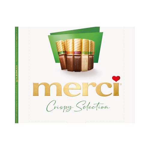 merci Finest Selection Mandel Knusper Vielfalt – 1 x 250g – Gefüllte und nicht gefüllte Schokoladen-Spezialitäten merci Finest Selection Mandel Knusper Vielfalt – 1 x 250g – Gefüllte und nicht gefüllte Schokoladen-Spezialitäten von merci