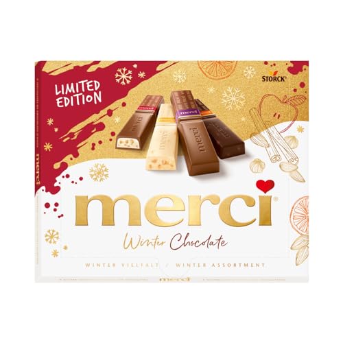 merci Finest Selection Winter Chocolate – 1 x 250g – Winterliche Schokoladen-Spezialitäten von merci
