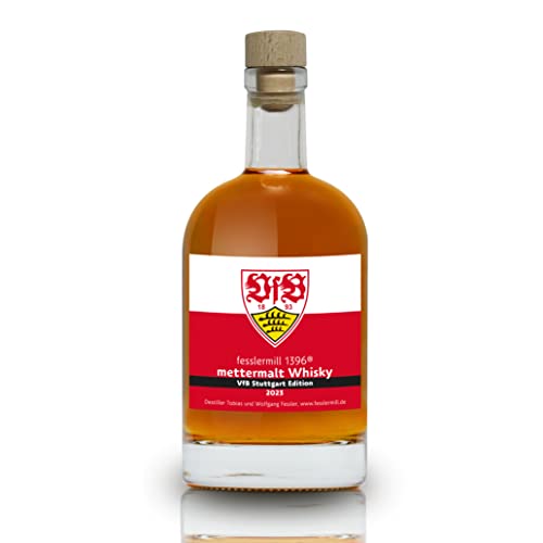 Fesslermill1396 mettermalt VfB Stuttgart Whisky | Limitierte Auflage | Offizielles Merchandise | Deutscher Whiskey | Regionales Getreide aus Baden-Württemberg von mettermalt
