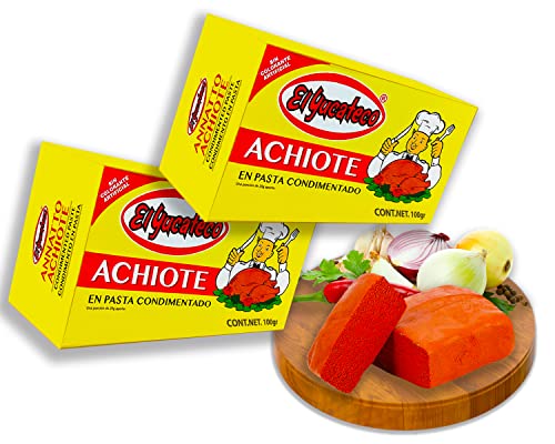 El Yucateco Achiote Paste 100g - (Pack von 2) Annato Samen Taco Gewürz von mexhaus