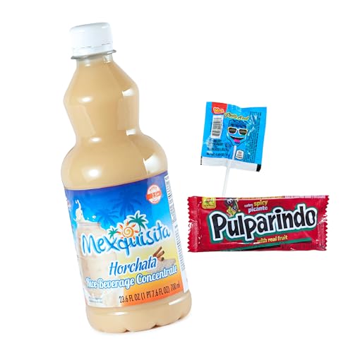Horchata Konzentrat von Mexquisita Flasche 700ml ergibt 4 Liter-Concentrado Horchata rinde 4Litros-mexikanisches Getränk aus Reis mit Zimt-Plus Pulparindo Extra Scharf & Vero Pinta Azul Himbeere Lolli Horchata Konzentrat von Mexquisita Flasche 700ml ergibt 4 Liter-Concentrado Horchata rinde 4Litros-mexikanisches Getränk aus Reis mit Zimt-Plus Pulparindo Extra Scharf & Vero Pinta Azul Himbeere Lolli von mexhaus