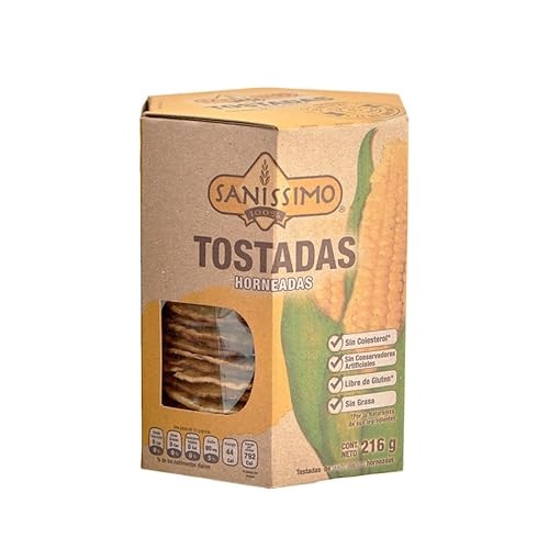 TOSTADAS DE MAIS HORNEADAS GLUTENFREI VON SANISSIMO CHIPS 216gr. TOSTADAS DE MAIS HORNEADAS GLUTENFREI VON SANISSIMO CHIPS 216gr. von méxico mágico