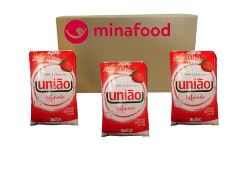 minafood box 3 x Weißer, feiner brasilianischer Rohrzucker, 1 kg - Açucar Refinado Especial UNIÃO minafood box 3 x Weißer, feiner brasilianischer Rohrzucker, 1 kg - Açucar Refinado Especial UNIÃO von minafood