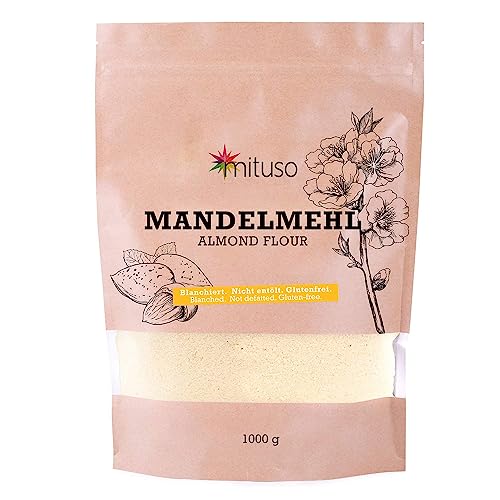 mituso Mandelmehl, naturbelassen, aus blanchierten Mandeln, 1000g von mituso