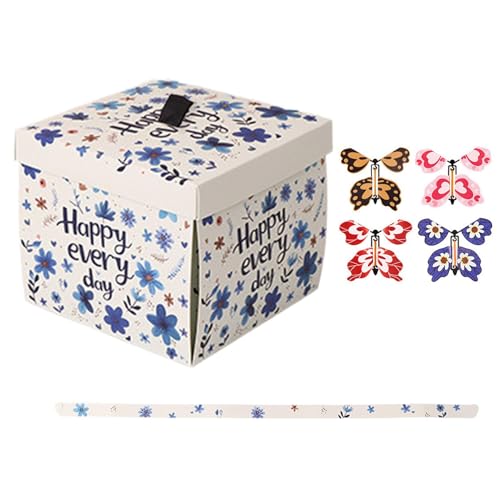 Exploding Flying Butterfly Box, Interactive Birthday Present Box, Unique Exploding Present for Lovers, Surprise Butterfly Gifting Box 5.71x5.71x5 Inches for Family, Friends, Lovers Exploding Flying Butterfly Box, Interactive Birthday Present Box, Unique Exploding Present for Lovers, Surprise Butterfly Gifting Box 5.71x5.71x5 Inches for Family, Friends, Lovers von mivceklw