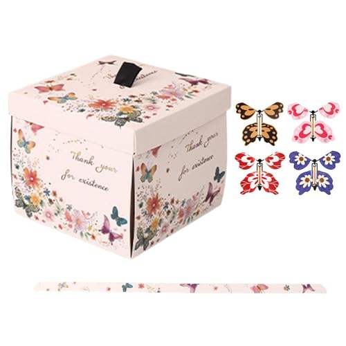 Exploding Flying Butterfly Box, Interactive Birthday Present Box, Unique Exploding Present for Lovers, Surprise Butterfly Gifting Box 5.71x5.71x5 Inches for Family, Friends, Lovers Exploding Flying Butterfly Box, Interactive Birthday Present Box, Unique Exploding Present for Lovers, Surprise Butterfly Gifting Box 5.71x5.71x5 Inches for Family, Friends, Lovers von mivceklw
