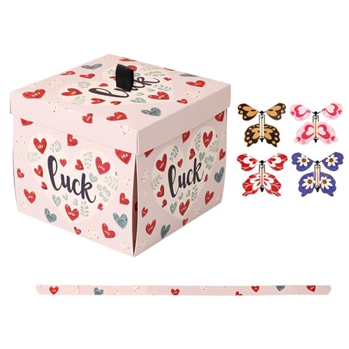 Exploding Flying Butterfly Box, Interactive Birthday Present Box, Unique Exploding Present for Lovers, Surprise Butterfly Gifting Box 5.71x5.71x5 Inches for Family, Friends, Lovers Exploding Flying Butterfly Box, Interactive Birthday Present Box, Unique Exploding Present for Lovers, Surprise Butterfly Gifting Box 5.71x5.71x5 Inches for Family, Friends, Lovers von mivceklw