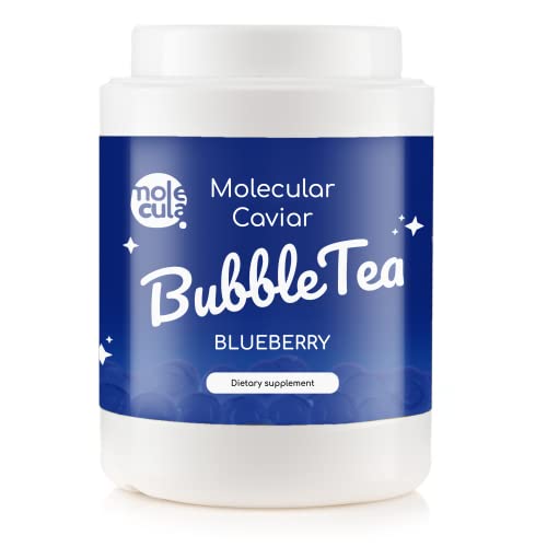 Bubble Tea Perlen Popping Boba Blaubeer | mit Strohhalme | Nahrungsergänzungsmittel Weniger Zucker Kaviar 800g Fruchtperlen ohne künstliche Farbstoffe Bubbles | Blueberry Fruit | Tapioka Bubble Tea Perlen Popping Boba Blaubeer | mit Strohhalme | Nahrungsergänzungsmittel Weniger Zucker Kaviar 800g Fruchtperlen ohne künstliche Farbstoffe Bubbles | Blueberry Fruit | Tapioka von molecula molecula Molekularna Fabryka Samku
