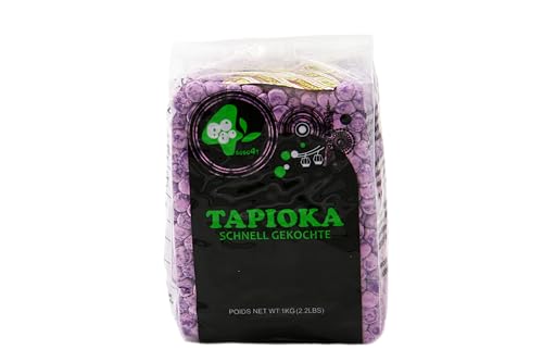 Bubble Tea Perlen Popping Boba Passionsfruch | mit Strohhalme | Fruchtperlen ohne künstliche Farbstoffe Bubbles | 1000g | Tapioka (Taro) von molecula molecula Molekularna Fabryka Samku