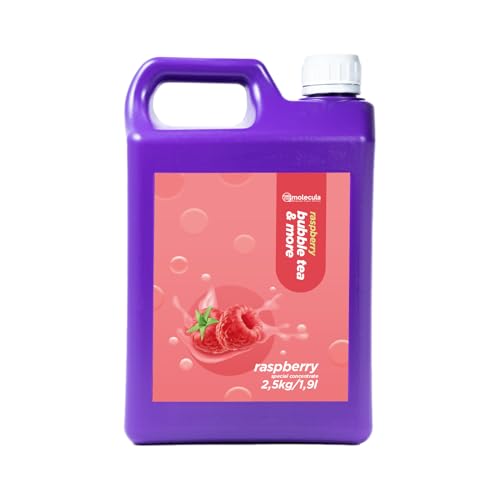 Fruchtsirup Für Bubble Tea Sirupe Früchte 2,5kg 1900 ml Himbeere 100% Vegan von molecula molecula Molekularna Fabryka Samku