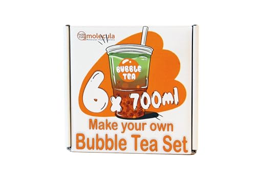 Grab&Go Set für 6x700ml fertigen Bubble Tea | 2x Molecularer Kaviar und 2x Sirup für Bubble Tea | Kiwi und Passionsfrucht + Kirsch- und Mangosirup von molecula molecula Molekularna Fabryka Samku