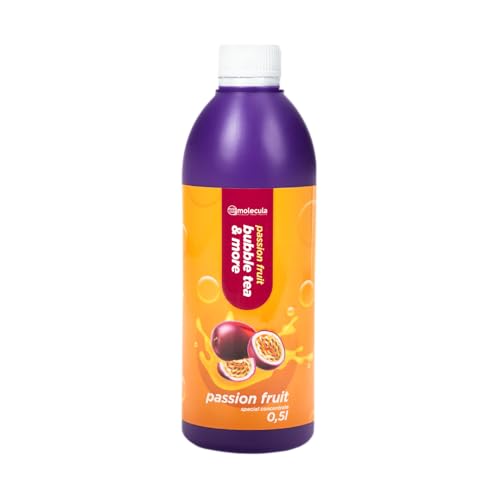 Sirup für Bubble Tea 0,5 l Passionsfrucht | Getränke sirup Konzentrat 500 ml | 100% vegan, glutenfrei, ohne künstliche Farbstoffe | Fruchtsirup für Bubbletea|Getränkesirup | für Desserts | Sirup für Bubble Tea 0,5 l Passionsfrucht | Getränke sirup Konzentrat 500 ml | 100% vegan, glutenfrei, ohne künstliche Farbstoffe | Fruchtsirup für Bubbletea|Getränkesirup | für Desserts | von molecula molecula Molekularna Fabryka Samku