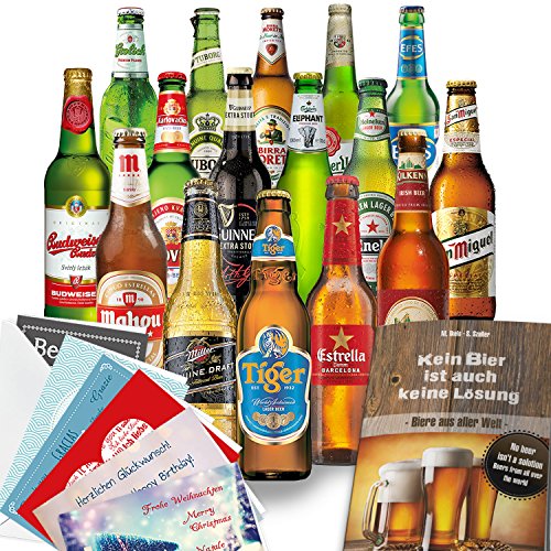 16x "BIERE DER WELT" - 16 Flaschen - Inkl. Geschenkkarten enthalten 16x "BIERE DER WELT" - 16 Flaschen - Inkl. Geschenkkarten enthalten von monatsgeschenke.de
