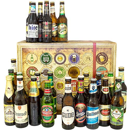 24er Bier Geschenkset/Biere der Welt und Deutschland/Geburtstag Geschenk von monatsgeschenke.de