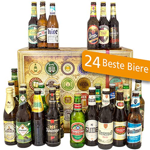 24 Biersorten aller Welt und D / 24 Flaschen/Geschenkideen Geburtstag von monatsgeschenke.de