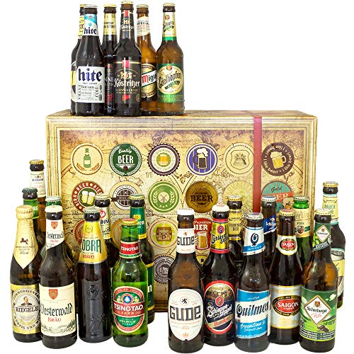 24x Biere aus der Welt + Deutschland/Geschenkset Geburtstag/Geschenk Mann 24x Biere aus der Welt + Deutschland/Geschenkset Geburtstag/Geschenk Mann von monatsgeschenke.de