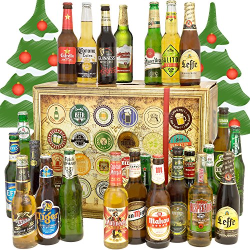 24 Biere aus aller Welt / Geschenk Papa / Geburtstagsgeschenke von monatsgeschenke.de