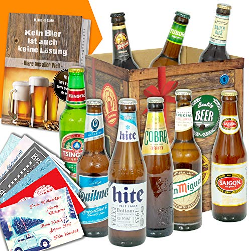 Biere der Welt Geschenkbox + Geschenkkarten uvm. / Geschenke Geburtstag Mann Biere der Welt Geschenkbox + Geschenkkarten uvm. / Geschenke Geburtstag Mann von monatsgeschenke.de
