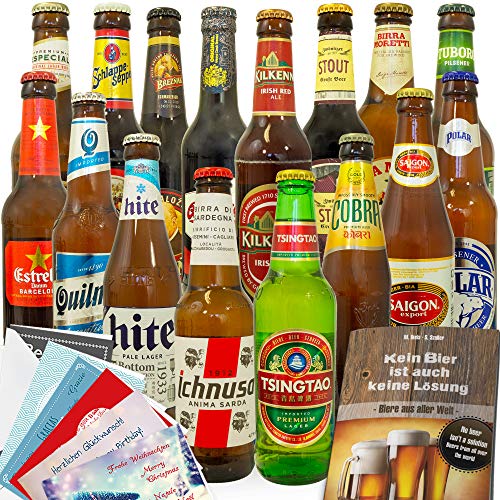 Männer Geschenkidee / 16 Biere aus aller Welt/Geschenkset Geburtstag Männer Geschenkidee / 16 Biere aus aller Welt/Geschenkset Geburtstag von monatsgeschenke.de