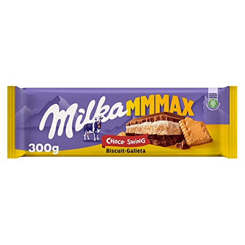 Milka Schokoladen-Tafel Choco-Swing, 300g (Milka-Schokolade mit Keks) von Milka