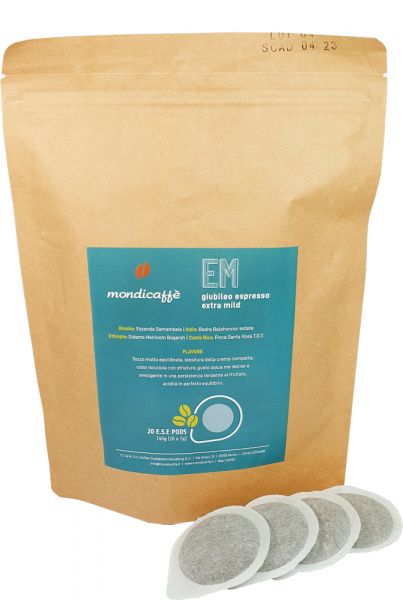 Mondicaffè EM Giubileo ESE Pads ohne Verpackung Mondicaffè EM Giubileo ESE Pads ohne Verpackung von Mondicaffè