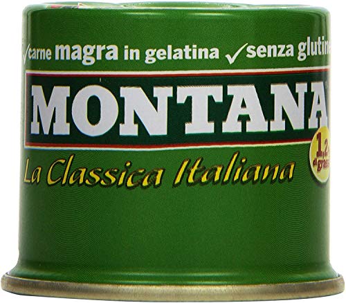 12x Montana carne classica Rindfleisch in Aspik 90 g 100% Italienisch Fleisch 12x Montana carne classica Rindfleisch in Aspik 90 g 100% Italienisch Fleisch von montana