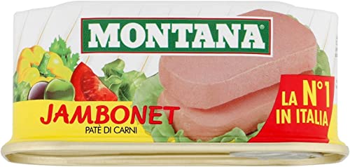 3x 200g Montana Jambonet Pate Rind und Schweine patè di carne bovina e suina von montana