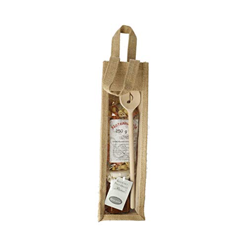 mugesh Geschenkset mit Kochlöffel Achtelnote, Notennudeln und Pastasauce in Jutetasche - Schönes Geschenk für Musiker mugesh Geschenkset mit Kochlöffel Achtelnote, Notennudeln und Pastasauce in Jutetasche - Schönes Geschenk für Musiker von mugesh