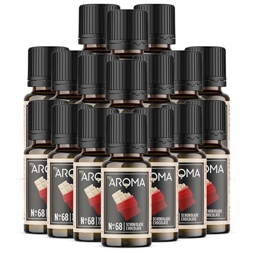 myAROMA flavour drops – Weiße Schokolade 17x10ml, flavour drops zuckerfrei, kalorienfrei & vegan, natürliches Lebensmittelaroma ohne künstliche Farbstoffe für Backen, Essen und Trinken, Nr. 78 von my AROMA