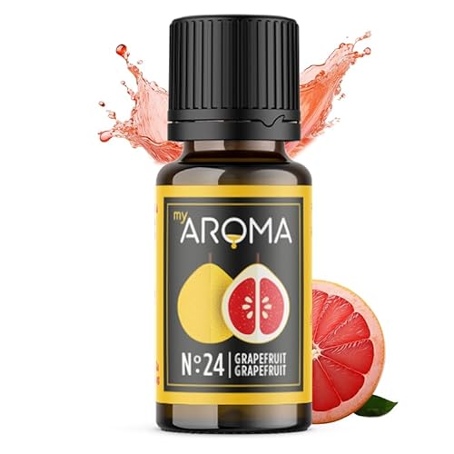 myAROMA | No. 24 (Grapefruit, 10 ml) | Rein natürliches Aroma | Geschmackstropfen für Wasser & Cocktails | Lebensmittelaroma zum Kochen & zum Backen | Kalorienfrei & ohne Zucker oder Süßung x von my AROMA