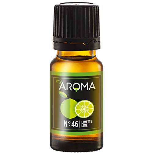 myAROMA | No. 46 (Limette, 10 ml) | Rein natürliches Aroma | Geschmackstropfen für Wasser & Cocktails | Lebensmittelaroma zum Kochen & zum Backen | Kalorienfrei & ohne Zucker oder Süßung von my AROMA