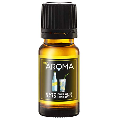 myAROMA | No. 73 (Tonic Water, 10 ml) | Rein natürliches Aroma | Geschmackstropfen für Wasser & Cocktails | Lebensmittelaroma zum Kochen & zum Backen | Kalorienfrei & ohne Zucker oder Süßung von my AROMA