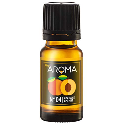 myAROMA | No. 04 (Aprikose, 10 ml) | Rein natürliches Aroma | Geschmackstropfen für Wasser & Cocktails | Lebensmittelaroma zum Kochen & zum Backen | Kalorienfrei & ohne Zucker oder Süßung von my AROMA