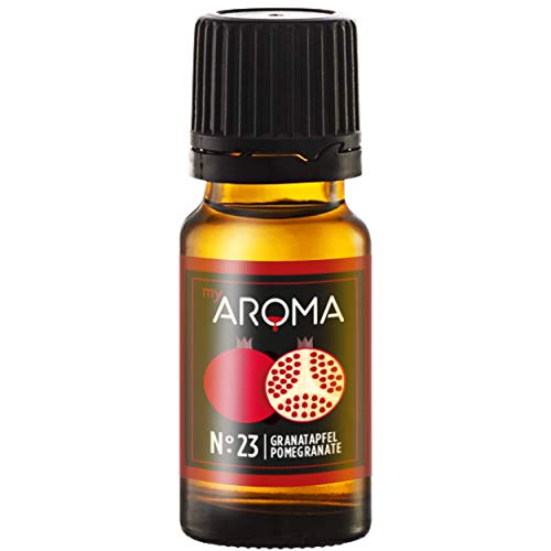myAROMA | No. 23 (Granatapfel, 10 ml) | Rein natürliches Aroma | Geschmackstropfen für Wasser & Cocktails | Lebensmittelaroma zum Kochen & zum Backen | Kalorienfrei & ohne Zucker oder Süßung von my AROMA